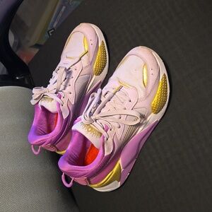 Puma Lavender & Gold princess 👸 💜 ✨️ sneakers